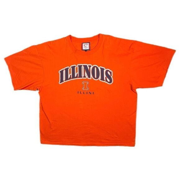 Vintage Y2K University Of Illinois Illini Tee - Picture 1 of 6